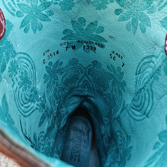 God Bless America Corral Cowgirl Boots Sz 7 - Picture 6 of 7